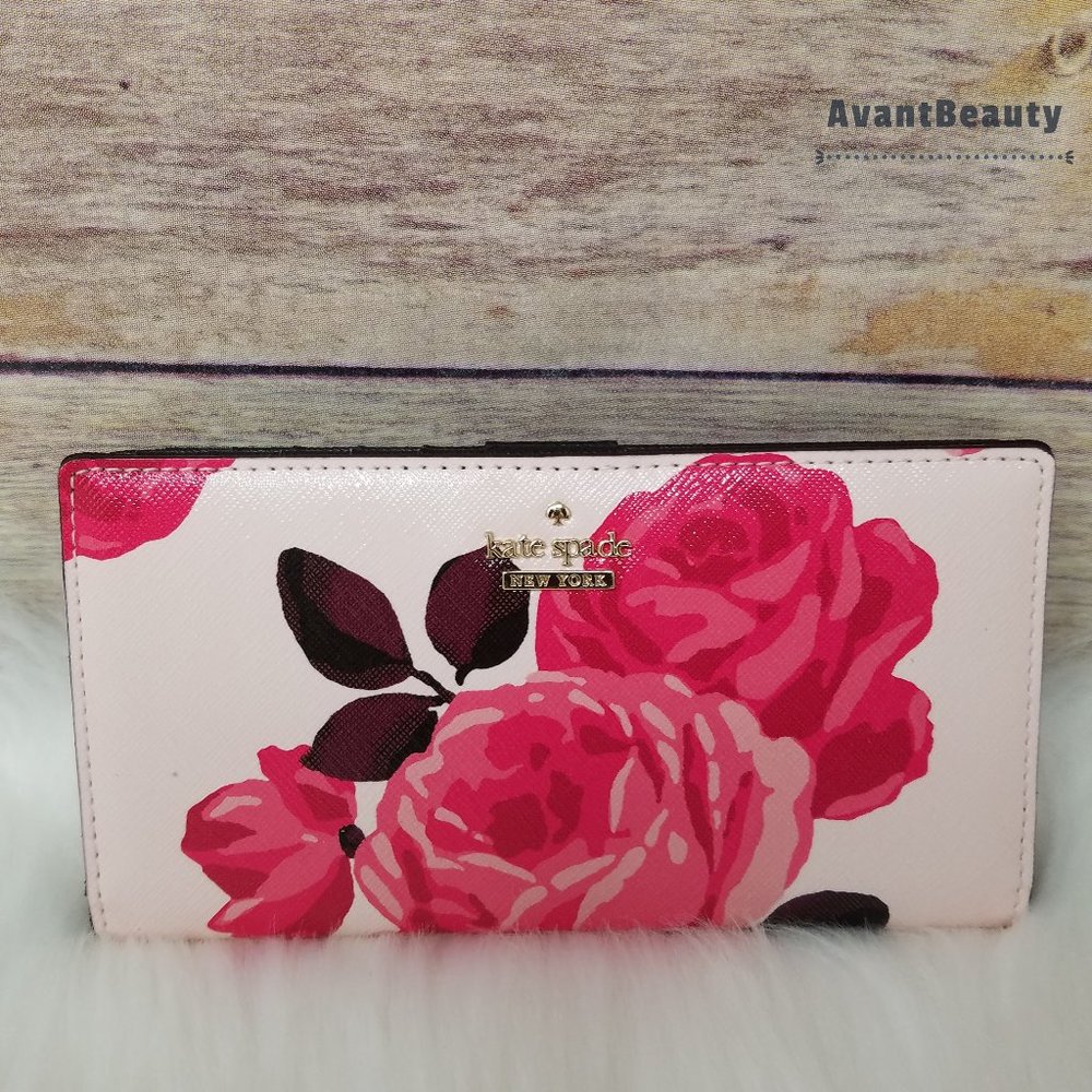 Cameron Street Roses Stacy Kate Spade Wallet Pink - Picture 2 of 9
